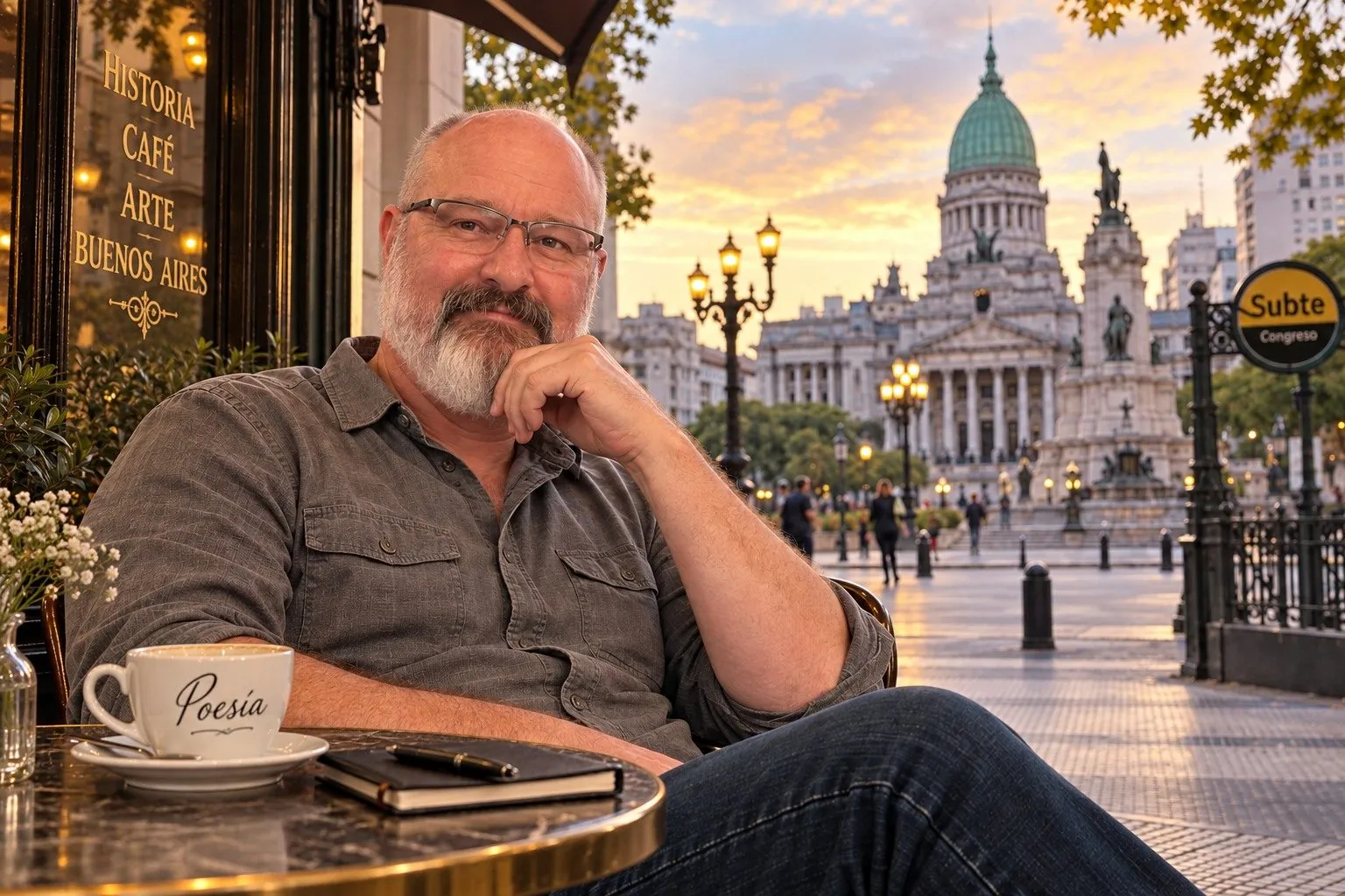C. N. Mileham, Buenos Aires-inspired promotional portrait